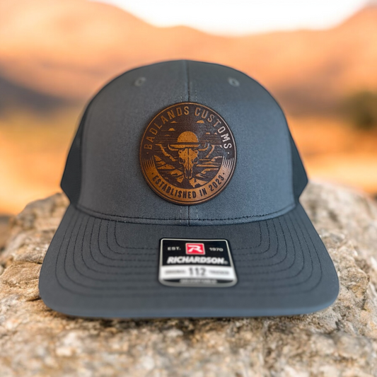 Genuine Leather Custom Patch Hat